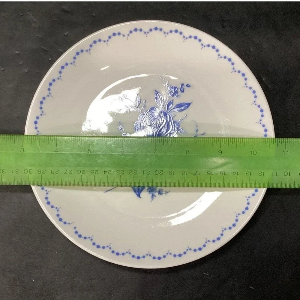 Alboth & Kaiser Bavaria Salad Plates, Set‎ of 4, Vintage Blue Floral Tableware